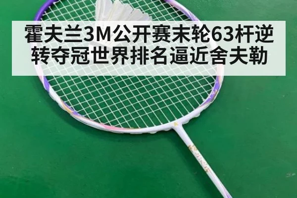 霍夫兰3M公开赛末轮63杆逆转夺冠世界排名逼近舍夫勒